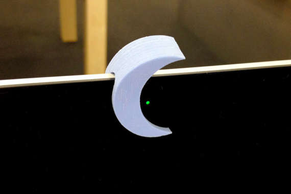 Crescent Moon Webcam Privacy Shade Cover 2 by ctmayo
