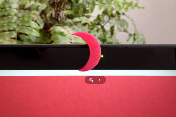 Crescent Moon Webcam Privacy Shade Cover by ctmayo