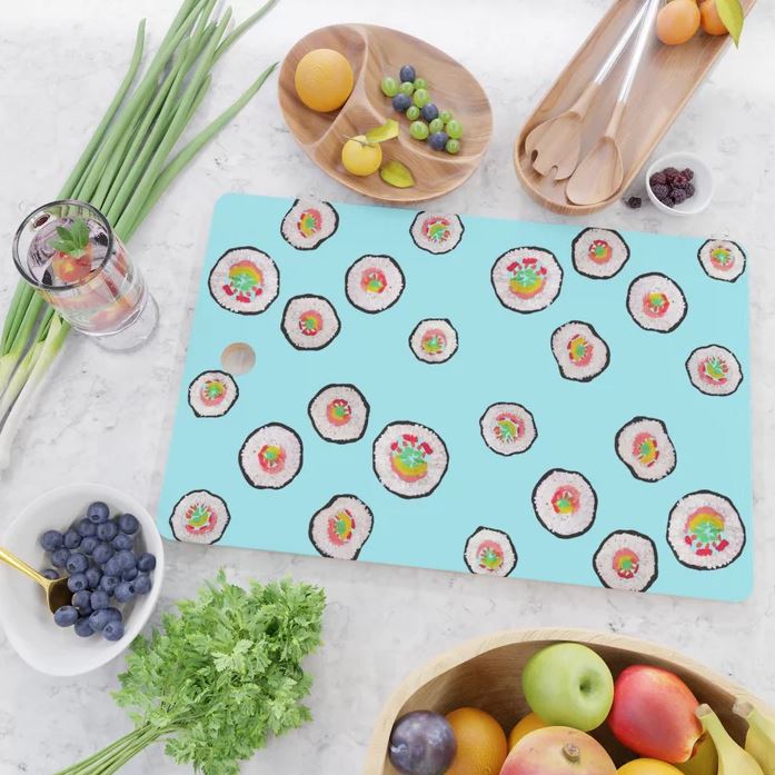 dreaming-of-yummy-sushi-memories-cutting-mat-in-the-kitchen-pattern-design-by-ctmayo