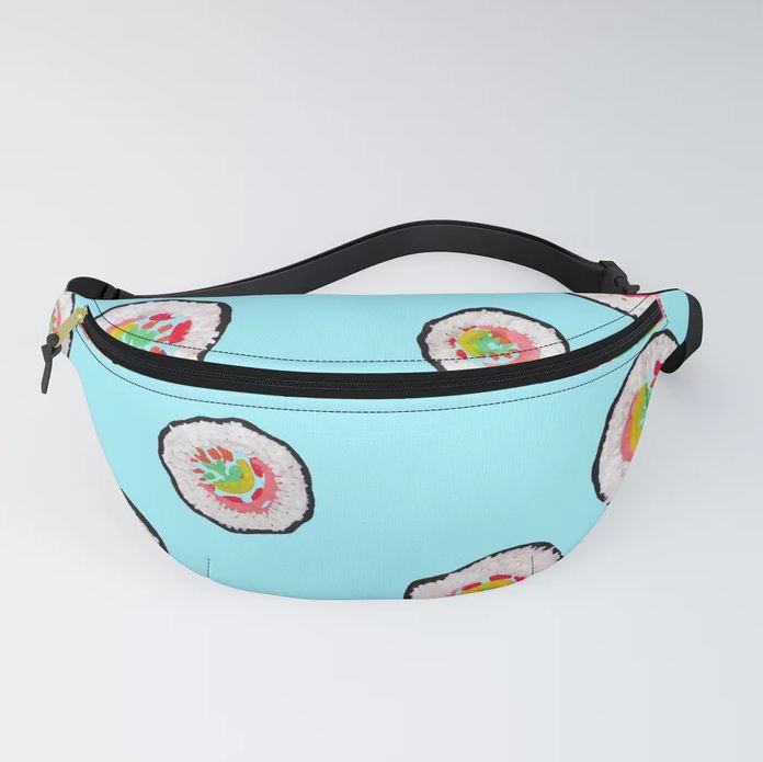 dreaming-of-yummy-sushi-memories-fannypack-pattern-design-by-ctmayo